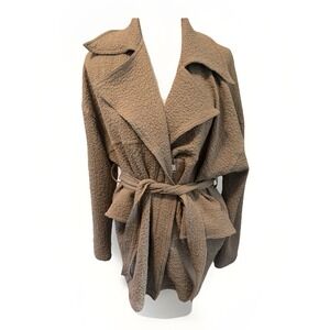 GIGIO by UMGEE LATTE Cardigan‎ Jacket Zipper Belted